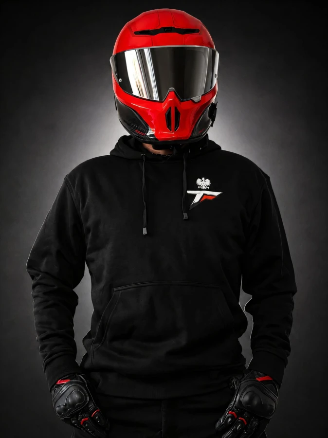 Logo Fearless z orłem na piersi – bluza motocyklowa premium