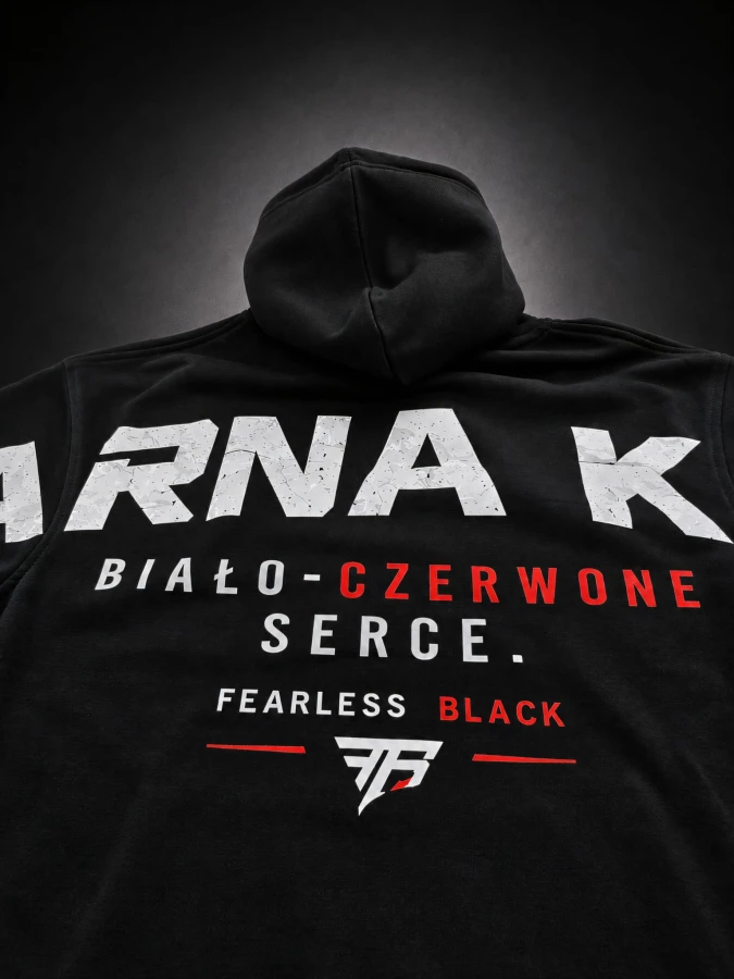 Bluza motocyklowa CZARNA KREW – widok z góry
