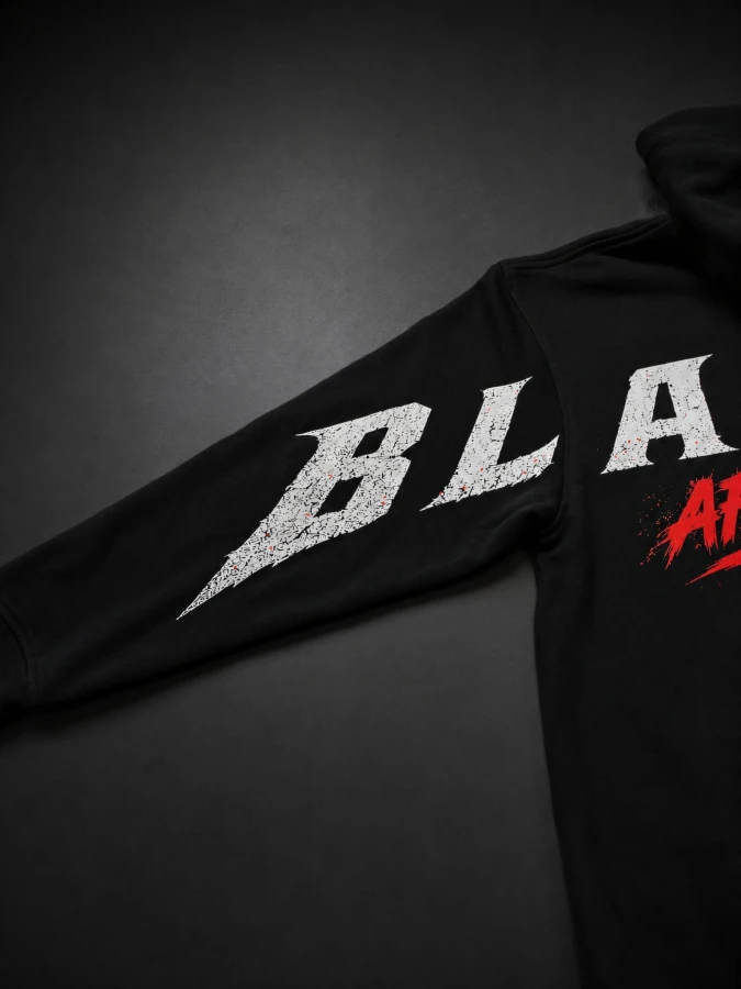 Bluza motocyklowa FEARLESS BLACK – ujęcie z lewej strony.