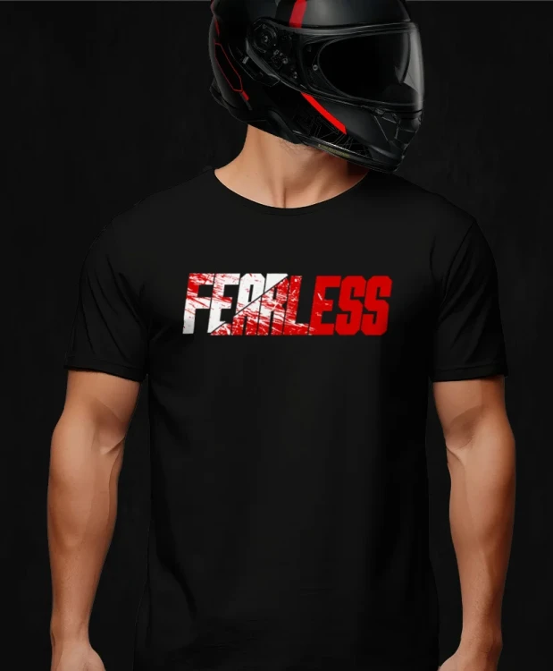 Why so serious, męska czarna koszulka motocyklowa, koszulka dla motocyklisty, koszulki dla motocyklistów, koszulki motocyklowe, koszulka na motor, koszulka fearless, koszulki fearless, koszulka motocyklowa, front.webp