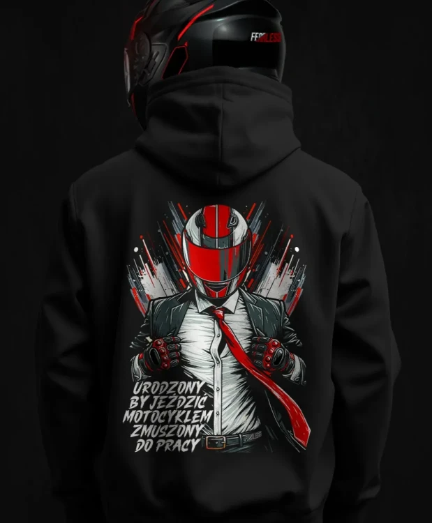 Urodzony by jeździć motocyklem, męska bluza motocyklowa, bluza dla motocyklistki, bluza dla motocyklisty, bluzy motocyklowe, bluza na motor, na prezent dla fanów motocykli, bluza fearless, bluzy fearless, bluza moto.webp