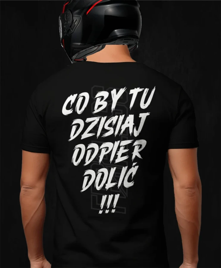 Co by tu dzisiaj odpierdolić, męska czarna koszulka motocyklowa, koszulka dla motocyklisty, koszulki dla motocyklistów, koszulki motocyklowe, koszulka na motor, koszulka fe (1).webp