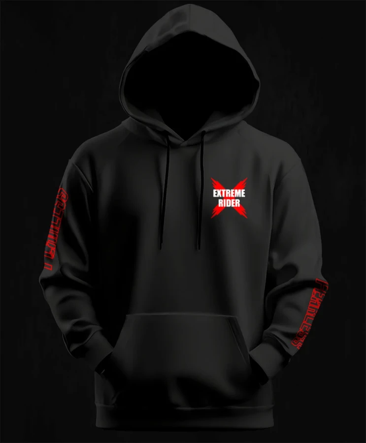 Extreme rider, bluza dla motocyklistki, bluza dla motocyklisty, bluzy motocyklowe, bluza na motor, na prezent dla fanów motocykli, bluza fearless, bluzy fearless, bluza motocyklowa.webp