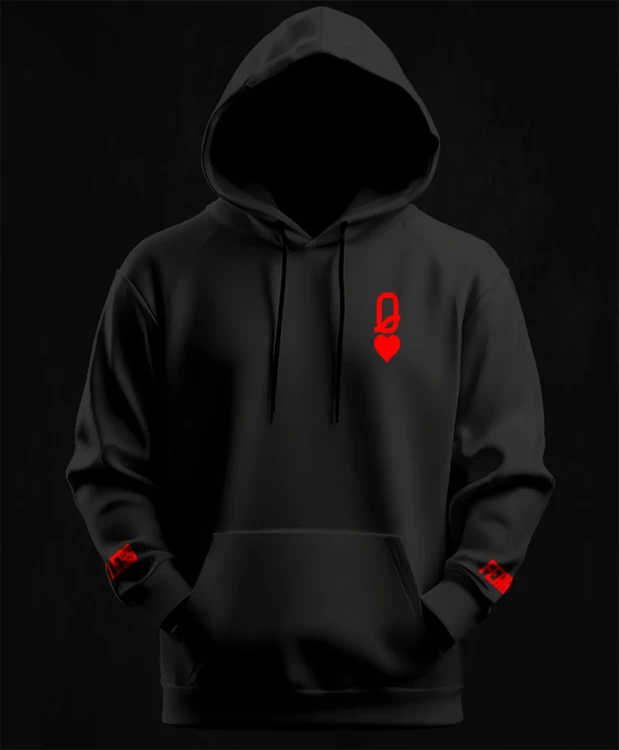 Fearless Queen, bluza dla motocyklistki, bluzy motocyklowe, bluza na motor, na prezent dla fanki motocykli, bluza fearless, bluzy fearless, bluza motocyklowa, front.webp