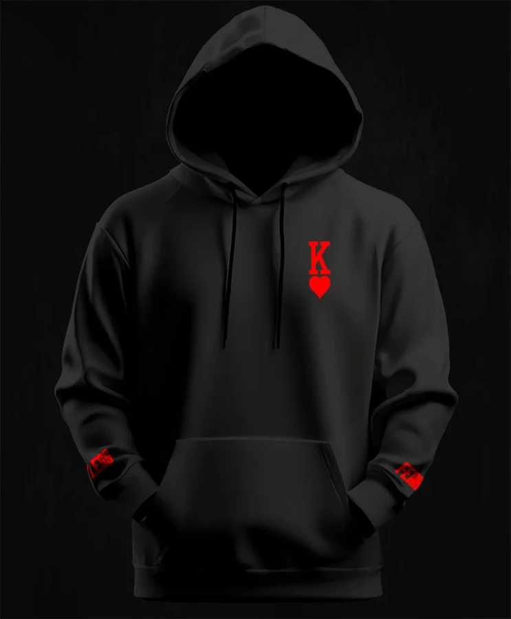 Fearless King, bluza dla motocyklisty, bluzy motocyklowe, bluza na motor, na prezent dla fanów motocykli, bluza fearless, bluzy fearless, bluza motocyklowa, front.webp