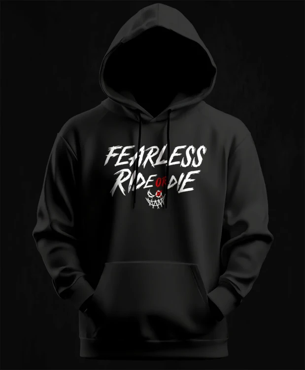 Ride or Die Fearless, bluza dla motocyklistki, bluza dla motocyklisty, bluzy motocyklowe, bluza na motor, na prezent dla fanów motocykli, bluza fearless, bluzy fearless, bluza motocyklow.webp