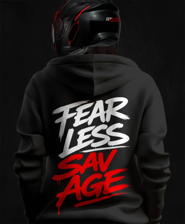 Fearless Savage, damska bluza motocyklowa, bluza dla motocyklistki, bluza dla motocyklisty, bluzy motocyklowe, bluza na motor, na prezent dla fanów motocykli, bluza fearless, bluza m (1).webp