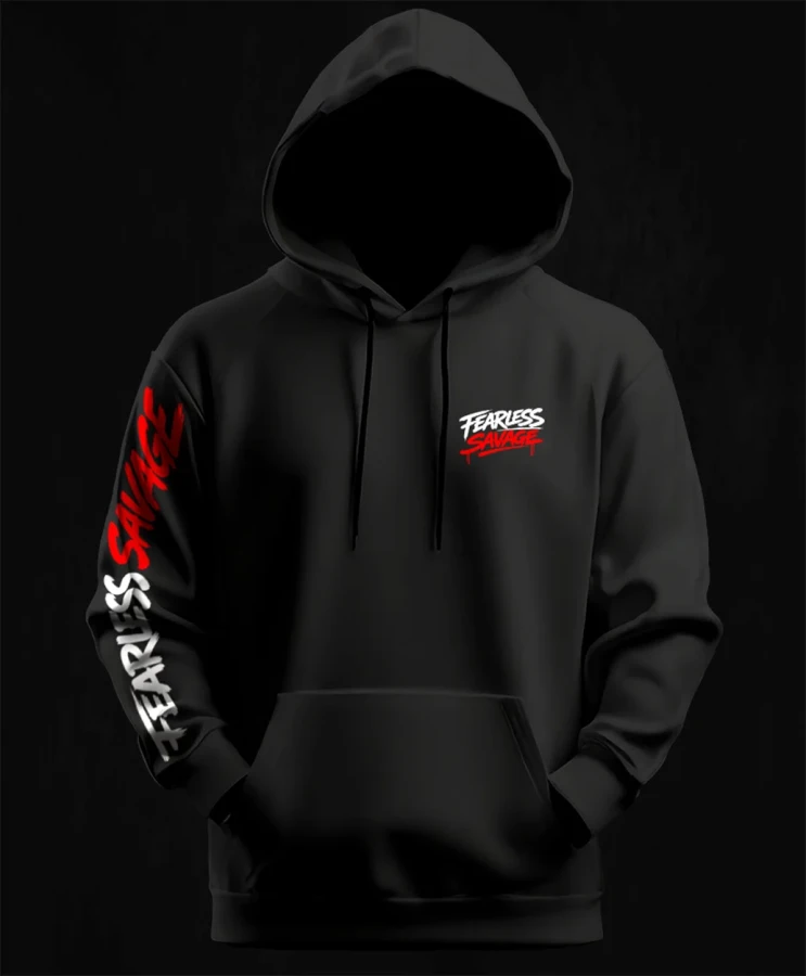 Fearless Savage, bluza dla motocyklisty, bluzy motocyklowe, bluza na motor, na prezent dla fanów motocykli, bluza fearless, bluzy fearless, bluza motocyklowa bc.webp