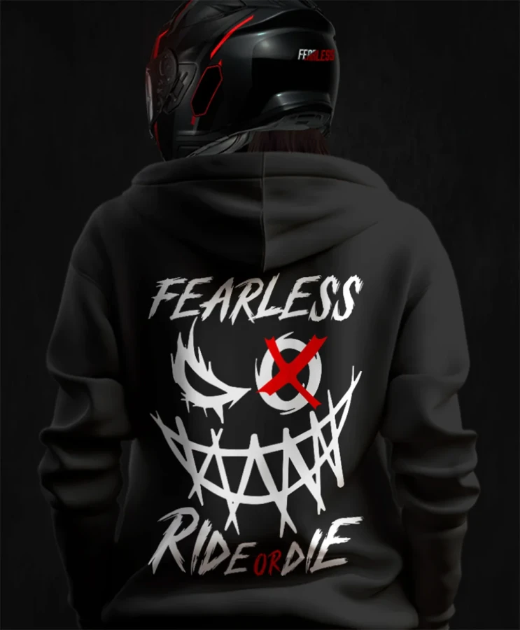 Ride or Die X, damska bluza motocyklowa, bluza dla motocyklistki, bluza dla motocyklisty, bluzy motocyklowe, bluza na motor, na prezent dla fanów motocykli, bluza fearless, bluza motocyk.webp
