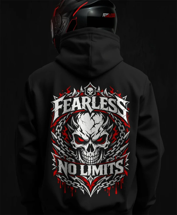 Fearless No Limits, męska bluza motocyklowa, bluza dla motocyklistki, bluza dla motocyklisty, bluzy motocyklowe, bluza na motor, na prezent dla fanów motocykli, bluza fearless, bluza mot.webp